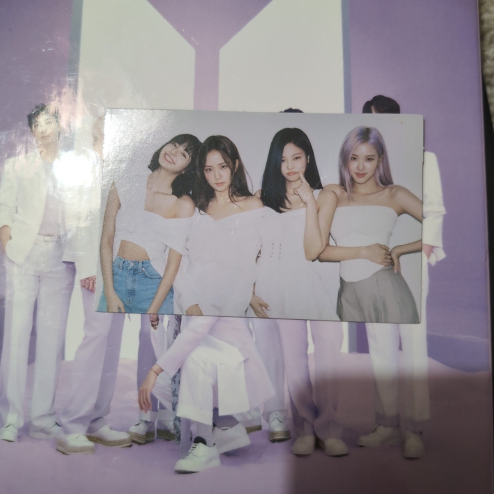 Black pink Girl Group Photo Card